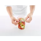 Lékué rugalmas frissentartó fedő, D=15cm, platina szilikon, áttetsző