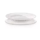 Lékué rugalmas frissentartó fedő, D=20cm, platina szilikon, áttetsző