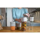Lékué Flip Storage Food Container Set 3 darabos bővíthető élelmiszertároló szett, 1,6L/0,85L, műanyag, áttetsző/zöld