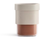 Lékué Flip Storage Food Container közepes bővíthető élelmiszertároló edény, 0.85L, műanyag, áttetsző/bézs