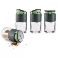 Lékué üveg fűszerszóró 4db-os szett, 80ml, két szórástípus, műanyag, szürke