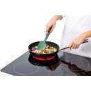 Ez a szilikon kanál kíméletes az edényekkel, így nem okoz karcolást főzés közben.