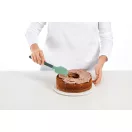 Lapos széle és hegyes vége megkönnyíti a keverést, a tészta elsimítását és a desszertek precíz díszítését.