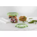 Helytakarékos, rakásolható kialakítás: Az edények speciális, rakásolható kialakítása lehetővé teszi Önnek, hogy optimálisan kihasználja a hűtőszekrényben és a kamrában rendelke...