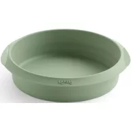   Lékué kerek sütőforma Air Fryerbe, D=20 cm, 23.5x5x23.5 cm, platina szilikon, zöld