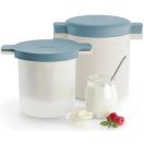 A teljes folyamatot egyetlen készlettel végezheti el: a tej melegítésétől és az erjesztéstől kezdve a szűrésen át egészen a tárolásig.