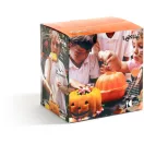 Lékué 3D-s Halloween-i tök sütőforma, tapadásmentes, platina szilikon, narancssárga