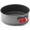 Lékué kapcsos tapadásmentes tortaforma, D=20cm, acél, platina szilikon, szürke