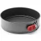 Lékué kapcsos tapadásmentes tortaforma, D=24cm, acél, platina szilikon, szürke