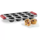 Tapadásmentes mini muffin sütőformánk kiváló minőségű szénacélból készült, amely optimális hőeloszlást és hőtartást biztosít. Ez garantálja, hogy az Ön süteményei minden al...