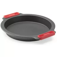   Lékué kerek tapadásmentes tortaforma, acél, platina szilikon, szürke