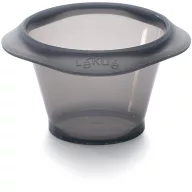   Lékué platina szilikon szuflé és lávasüti sütőforma szett, 6db-os, 0,15L, D=7.5cm, fekete