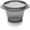 Lékué platina szilikon szuflé és lávasüti sütőforma szett, 6db-os, 0,15L, D=7.5cm, fekete