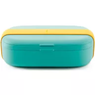 Lékué Lunchbox To Go ételhordozó doboz, 500ml, mikrozható, műanyag, türkiz