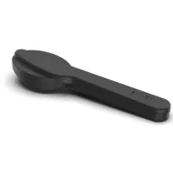   Lékué Cutlery with Case To Go rozsdamentes acél utazó evőeszköz készlet 3db-os, műanyag tok, fekete