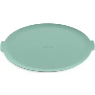   Lékué mikróhullámú védőalátét peremmel, D=24,5cm, platina szilikon, zöld