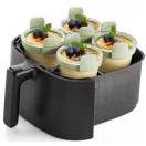 Függőleges fogantyúkkal rendelkezik a könnyű fogás érdekében, így könnyen eltávolítható a légkeveréses fritőzből.