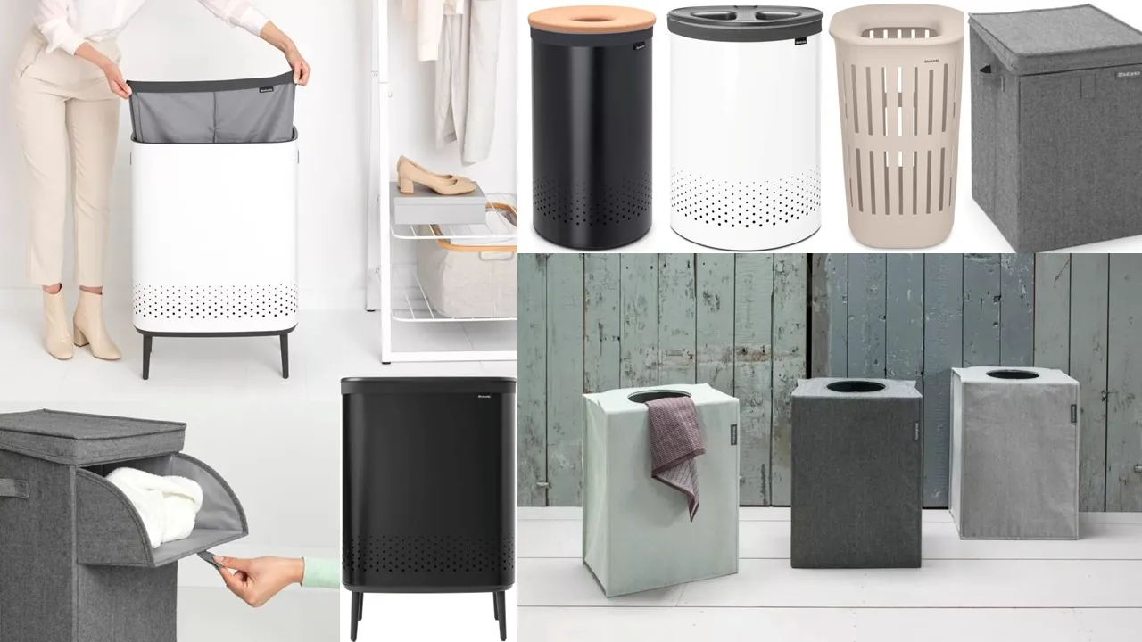 Brabantia szennyeskosarak és szennyestartók különböző színekben