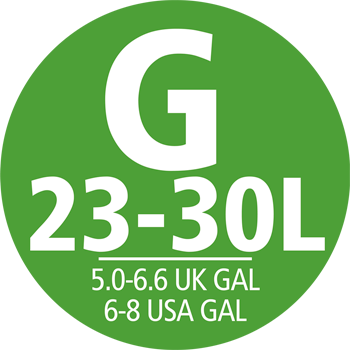 G méret, 23-30L