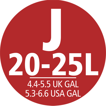 J méret, 20-25L