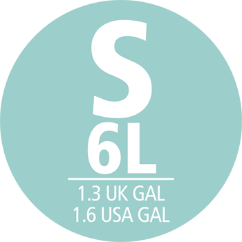 S méret, 6L