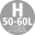 H méret, 50-60L