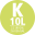 K méret, 10L
